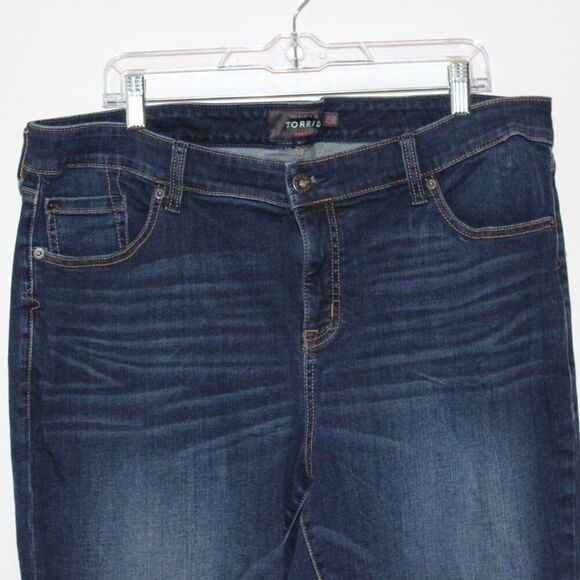 Torrid Dark Blue Cotton Premium high Rise Skinny Jeans Women's Size 22 - Picture 5 of 16